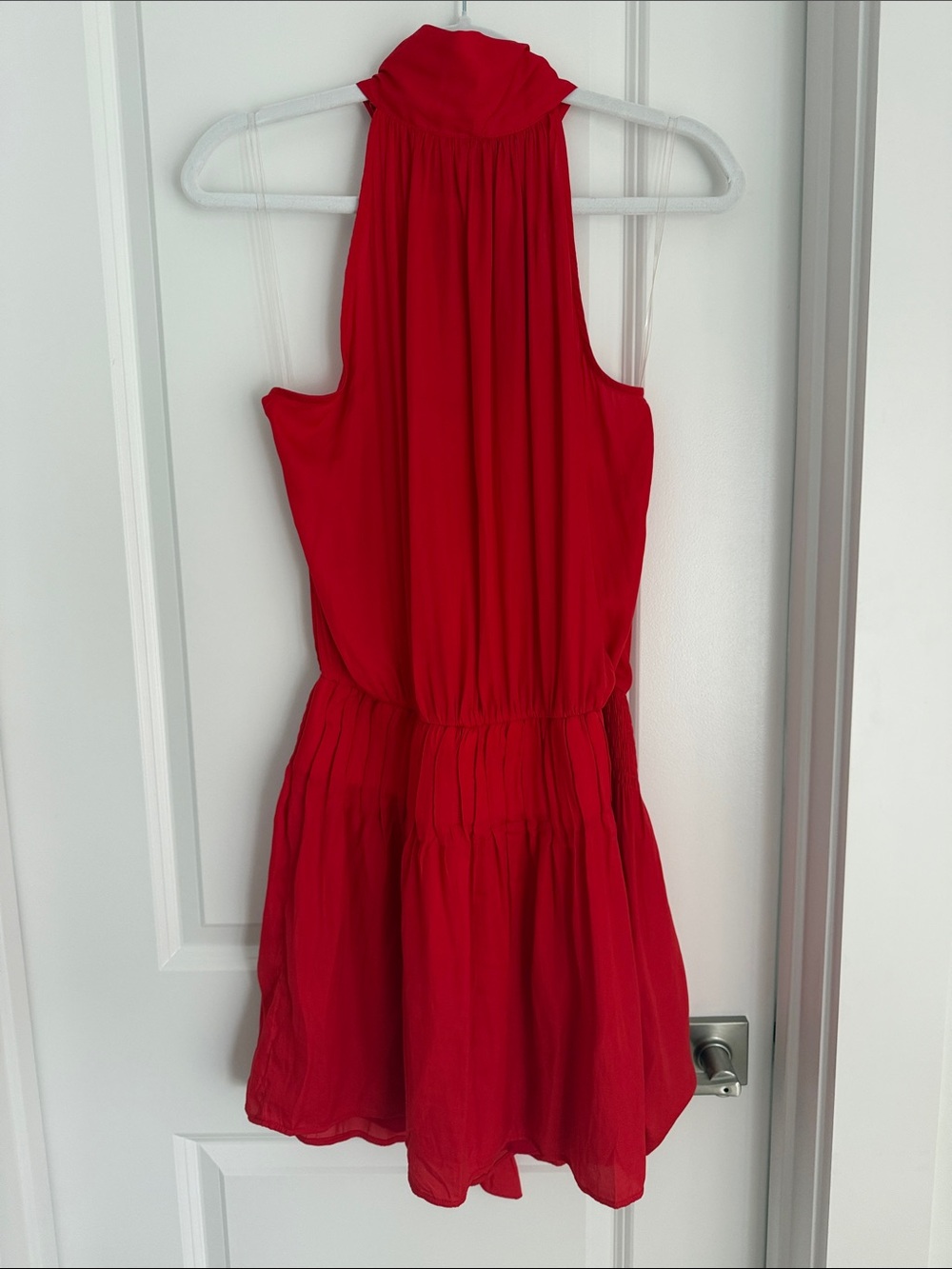 DO+BE Vibrant Red Halter Mini Dress